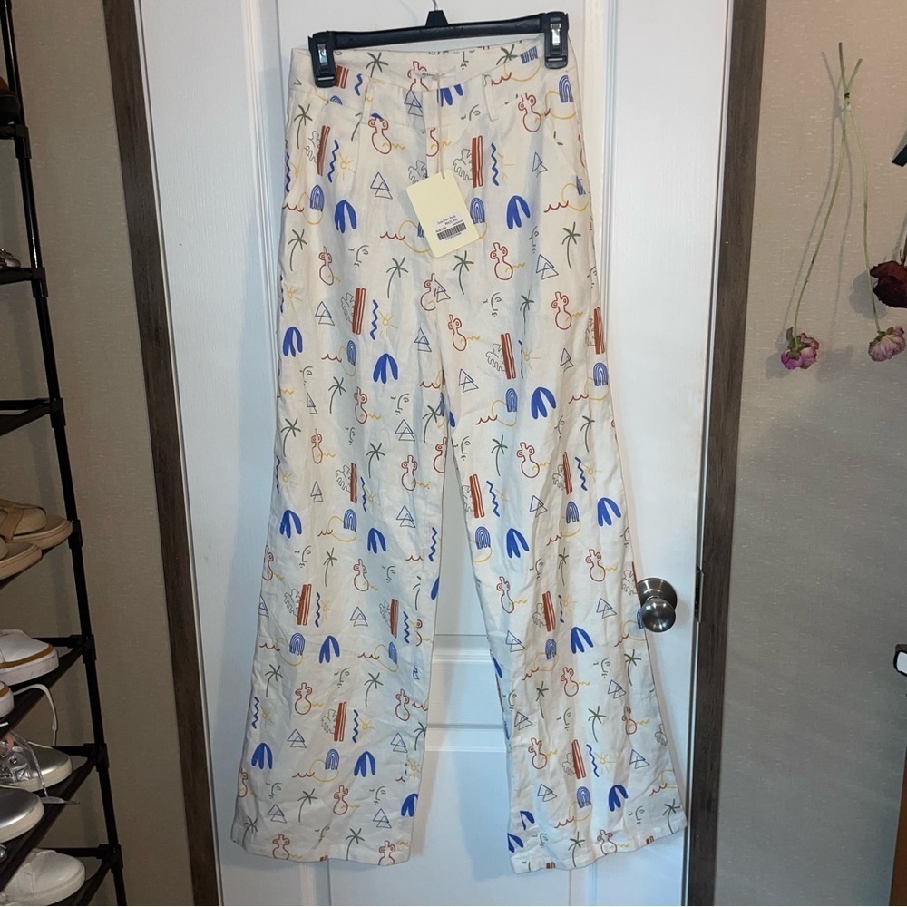Peppermayo Isola Linen‎ Pants Parisian Life Size 4